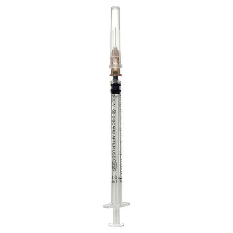 Шприц инсулиновый SFM, 1 мл, КОМПЛЕКТ 100 шт. в коробке, U-40, игла 0,45х12 - 26G, 534200
